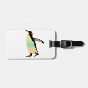Coloured Peguin Luggage Tag