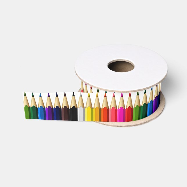 Coloured Pencil Box Grosgrain Ribbon (Spool)