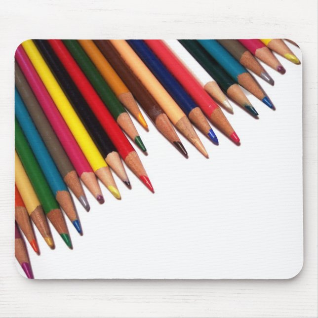 Coloured Pencil Corner Mouse Pad (Front)