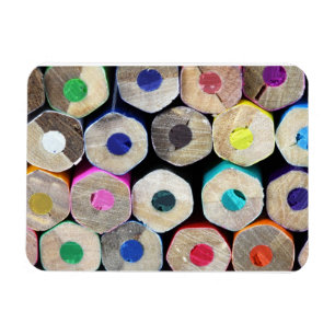Coloured Pencil Ends Premium Magnet
