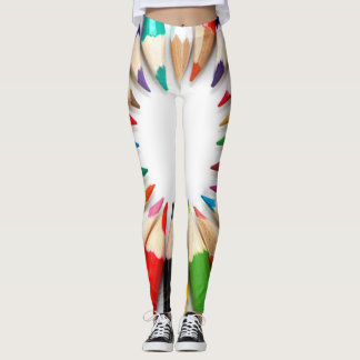 Coloured Pencil Fun! Leggings