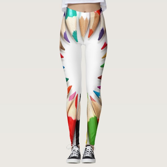 Coloured Pencil Fun! Leggings (Front)