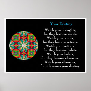 Coloured Pencil - Kaleidoscopic Destiny Poster