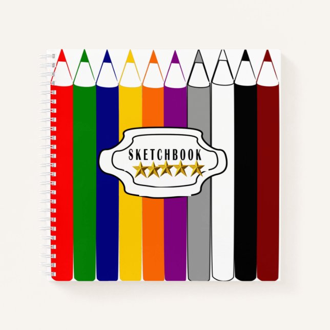 Coloured Pencil Sketch Notebook (Front)