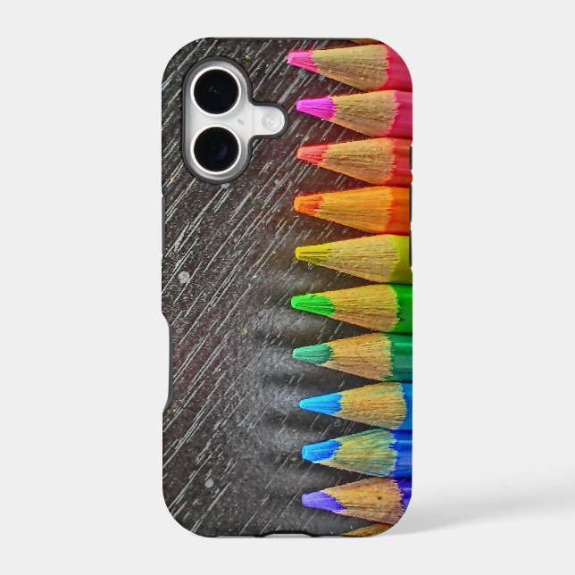 Coloured pencil thin barely there iphone case (Back)