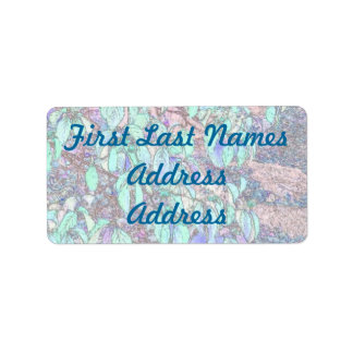 Coloured Pencil Tree Leaves Label