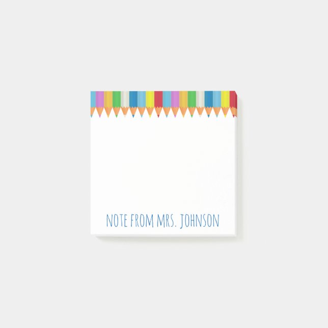 Coloured Pencils 2 Post-it Notes (Front)