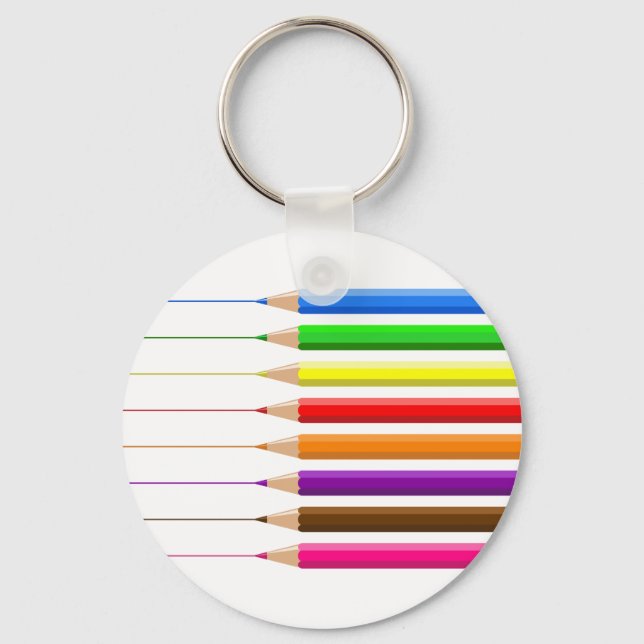 Coloured Pencils Key Ring (Front)