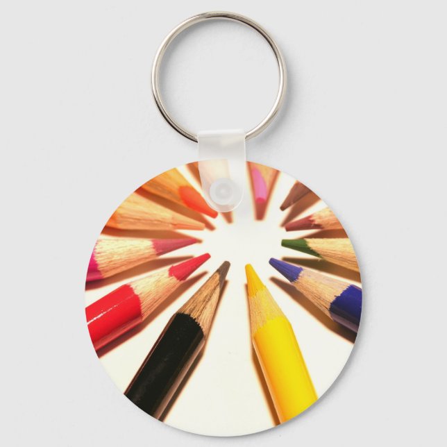 Coloured Pencils Key Ring (Front)