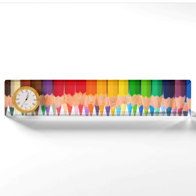 Coloured pencils nameplate (Front)