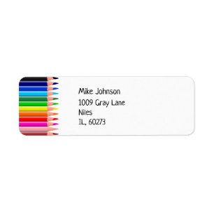 Coloured pencils white custom
