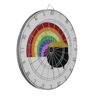 Coloured Rainbow And Pot Of Gold Dartboard