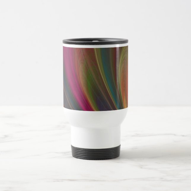 Coloured Rainbow Travel Mug (Center)