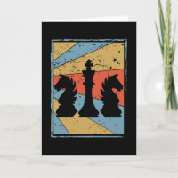 Coloured retro vintage chess figures