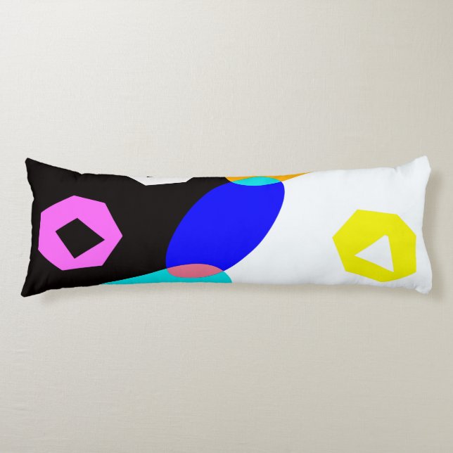 Coloured shapes body cushion (Front)
