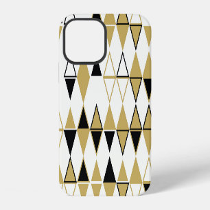 Coloured shapes, geometric abstract pattern iPhone 12 case