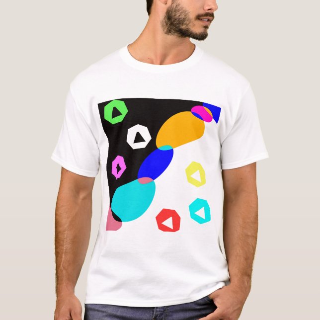 Coloured shapes T-Shirt (Front)
