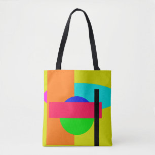 Coloured shapes tote bag