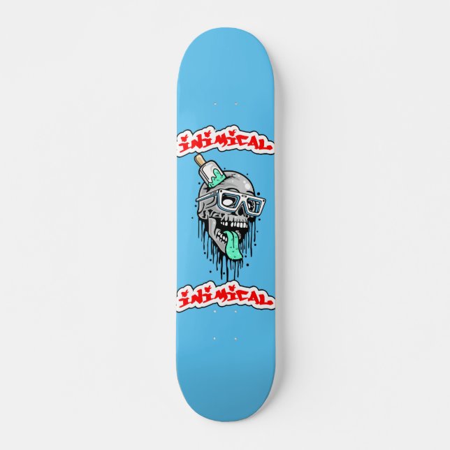 Coloured Skull Skateboard (Front)