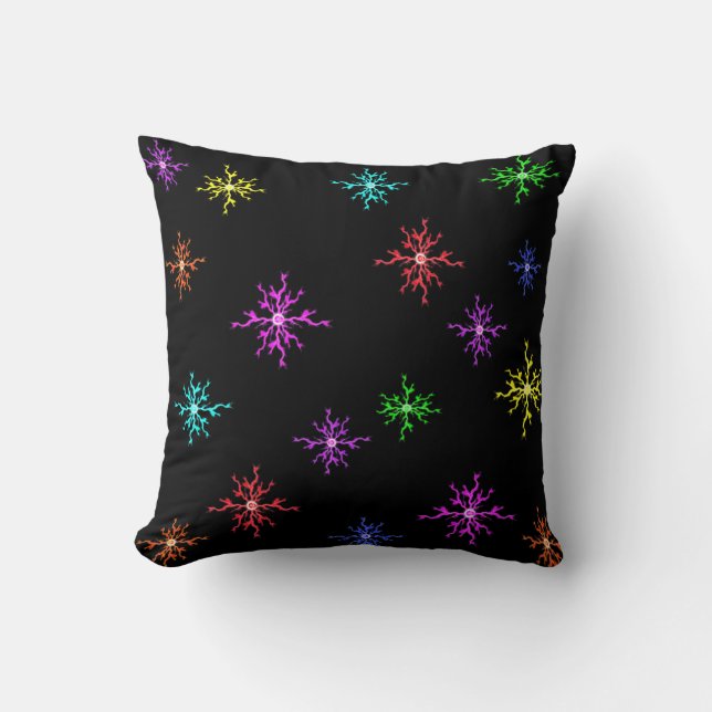 Coloured Spark Lightning Pillow (Front)
