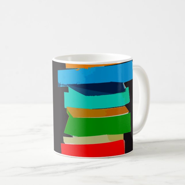 Coloured stairs coffee mug (Front Right)