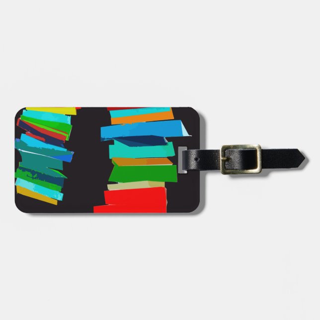 Coloured stairs luggage tag (Front Horizontal)