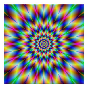 Coloured Star The Zazzle Perfect Poster
