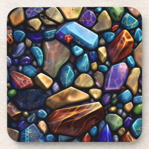Coloured Stone Mosaic Pattern Coaster