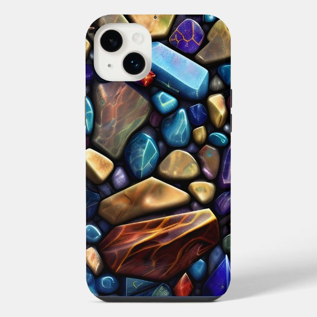 Coloured Stone Mosaic Pattern iPhone Case (Back)