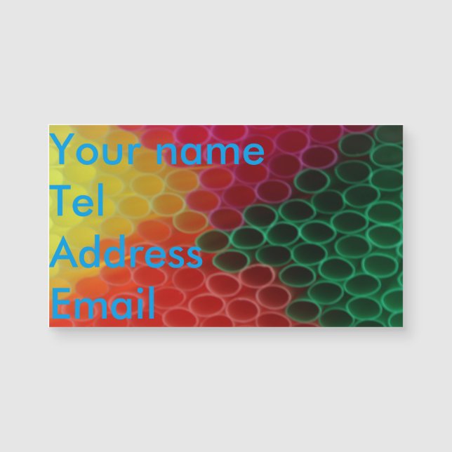 Coloured Straws (Front)