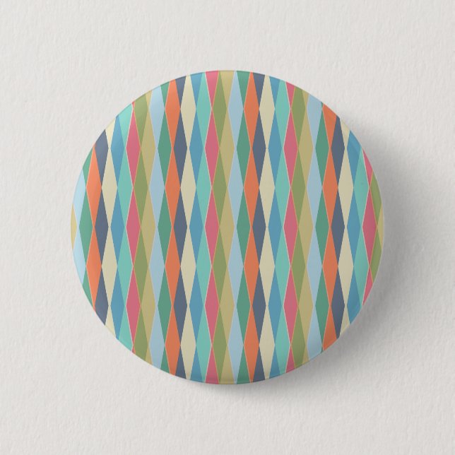 Coloured stripes. 6 cm round badge (Front)