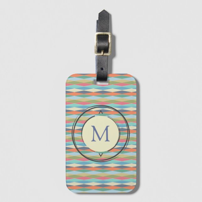 Coloured stripes. luggage tag (Front Vertical)