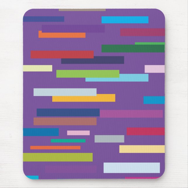 Coloured Stripes Mousepad (Front)