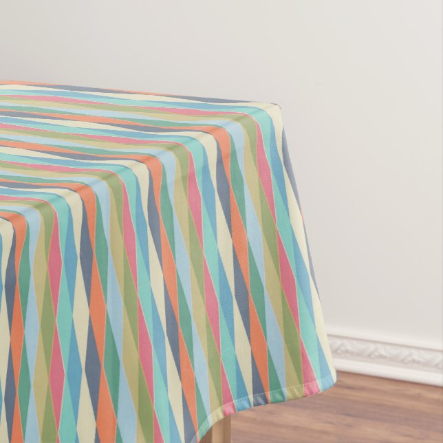 Coloured stripes. tablecloth (In Situ)