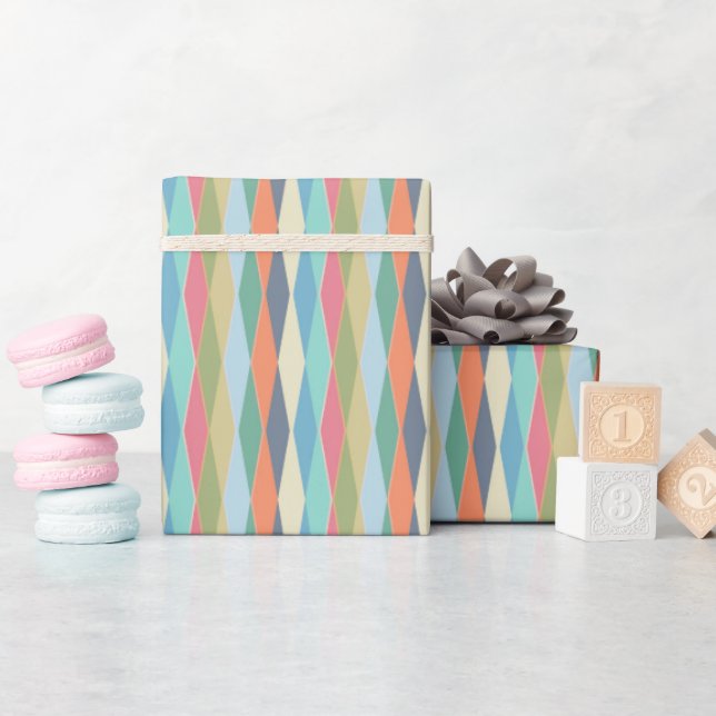 Coloured stripes. wrapping paper (Baby Shower)