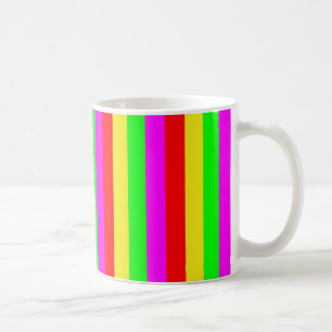 coloured strips coffee mug