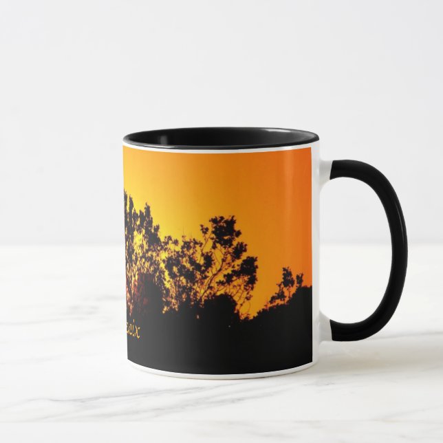 Coloured Sunset by Bobby Mikul ceramic mug (Right)