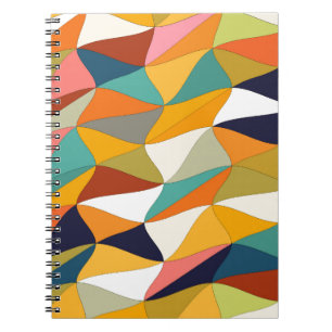 coloured tangle spiral notebook