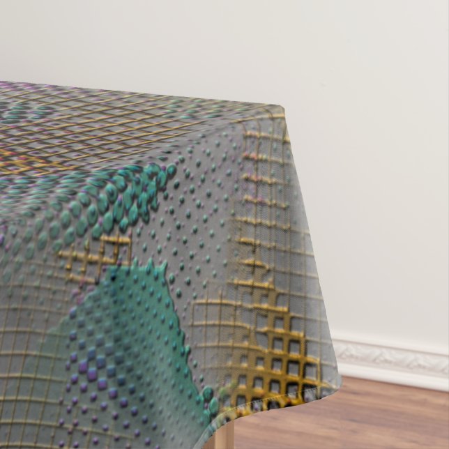 Coloured texture with spots, small geometric shape tablecloth (In Situ)