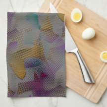 Coloured texture with spots, small geometric shape