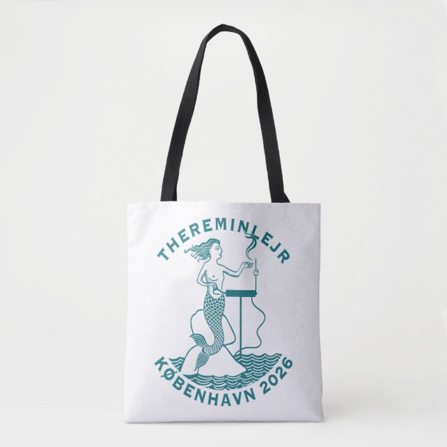 Coloured Theremin Camp Art in Danish Tote Bag (Front)