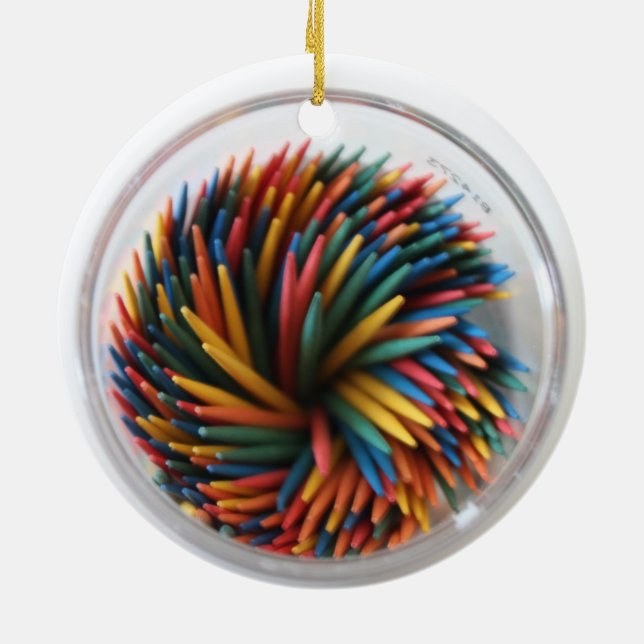 Coloured Toothpicks Ornament (Back)