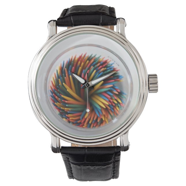Coloured Toothpicks Watch (Front)