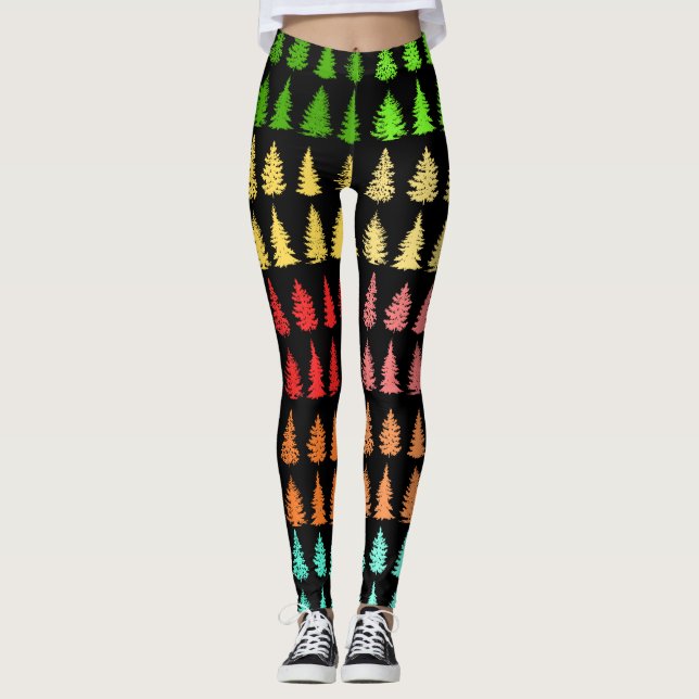 Coloured Trees Leggings (Front)