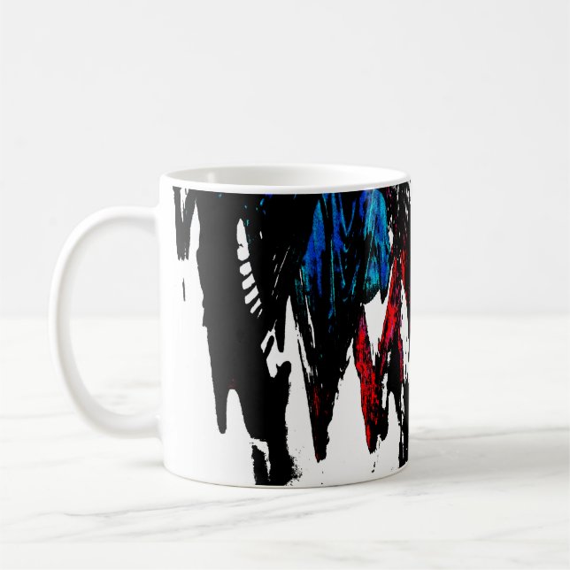 Coloured waves coffee mug (Left)