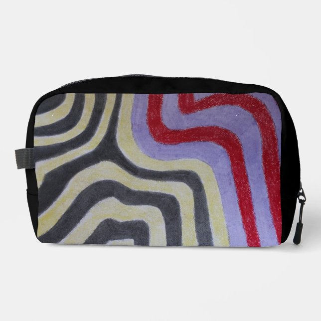 Coloured Waves Print Cut Sew Bag (Front)