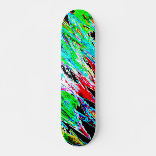 Coloured waves skateboard