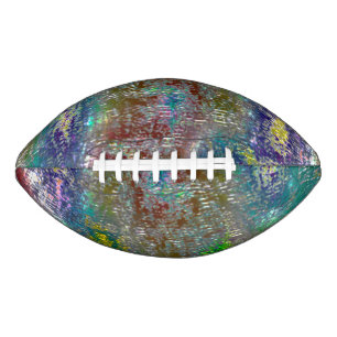 Coloured with grooves and skinned stained paint football