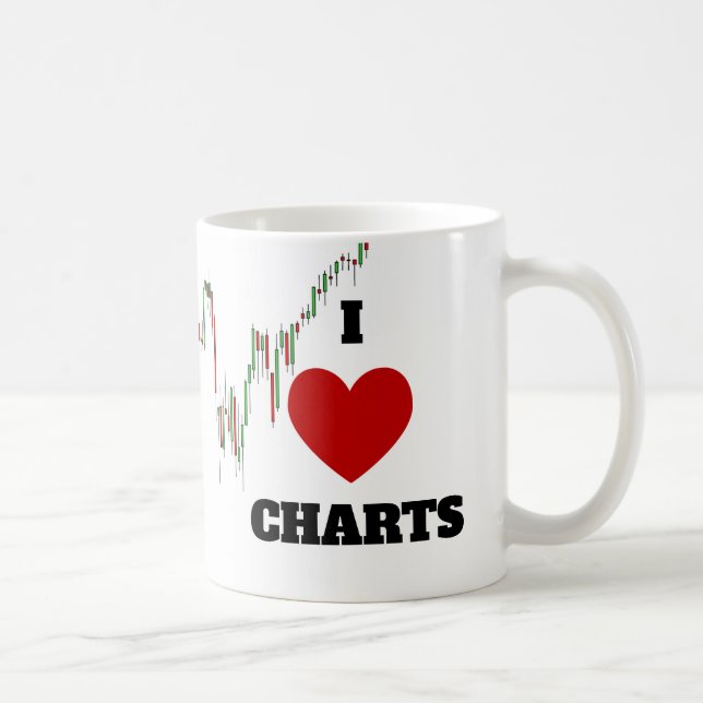 colourfuI I heart charts trader's mug (Right)