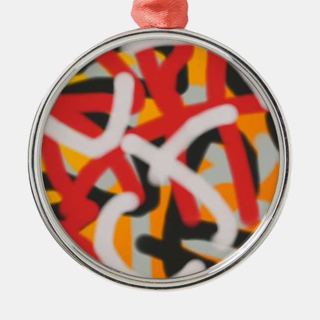 colourful 0748 abstract art metal tree decoration (Front)